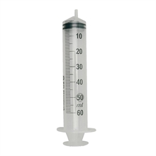Sprøjte, BD Plastipak, transparent, 50/60 ml, luer, excentrisk, 3 komponent, steril, engangs